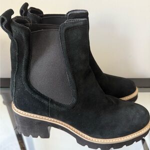 Black Suede Chelsea Boots